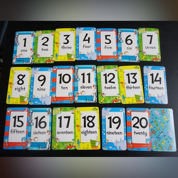 Dr. Seuss Flash cards Numbers 1-20 - Picture 3 of 5